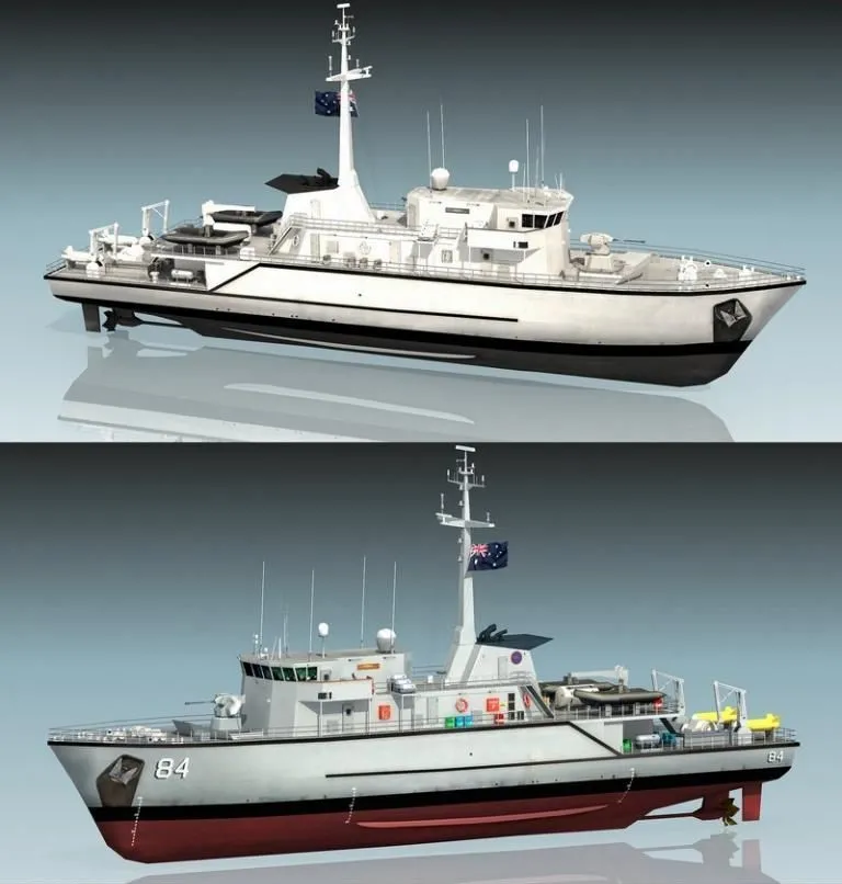 CAR – HMAS Norman M-84 Minehunter 3D Model
