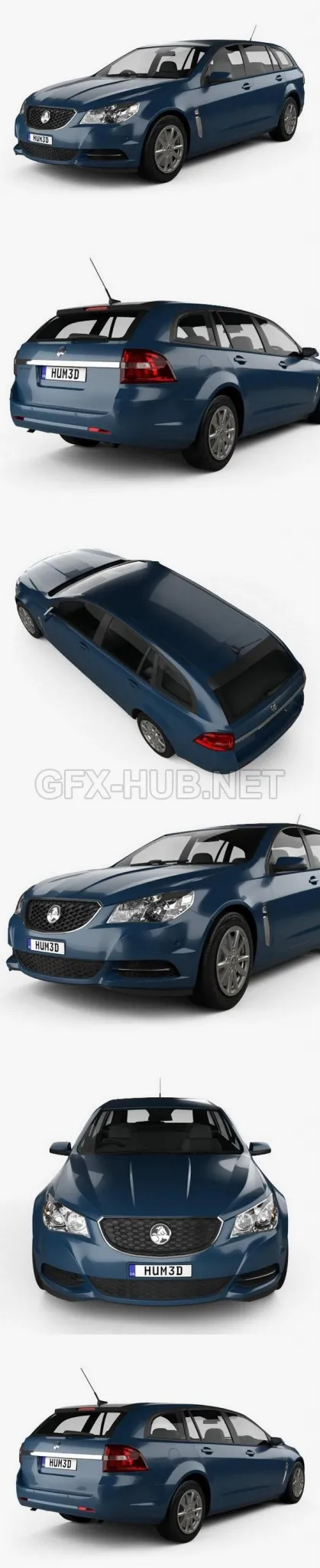 CAR – Holden Commodore Evoke sportwagon 2013  3D Model