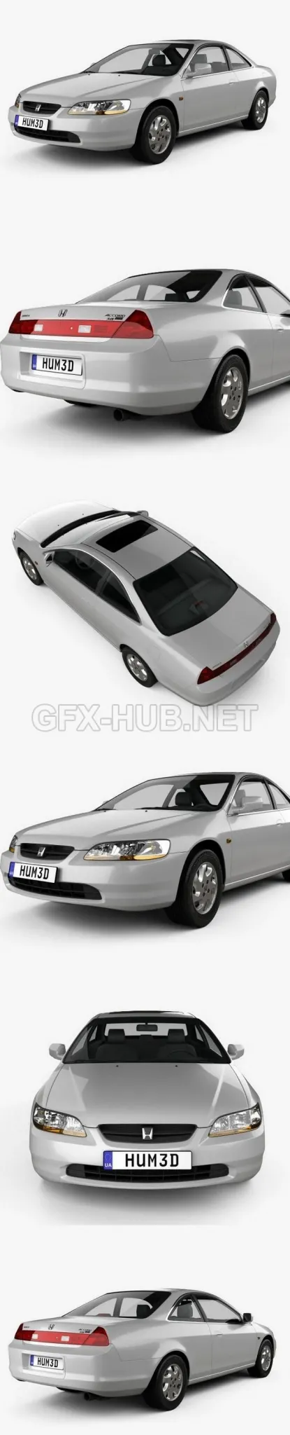 CAR – Honda Accord coupe 1998  3D Model
