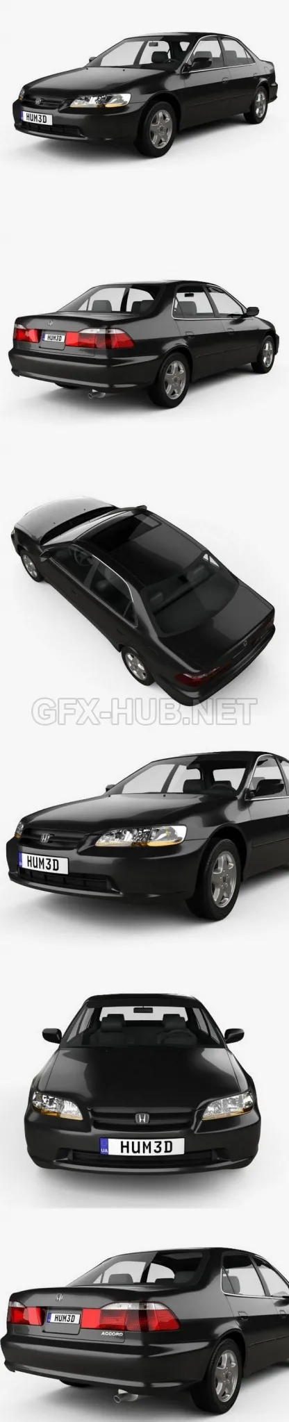CAR – Honda Accord EX (US) 1998  3D Model