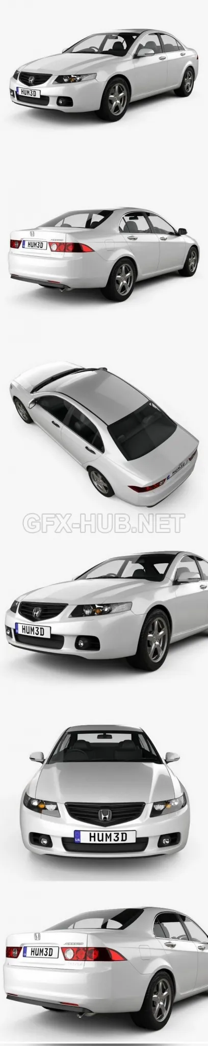 CAR – Honda Accord sedan 2003  3D Model