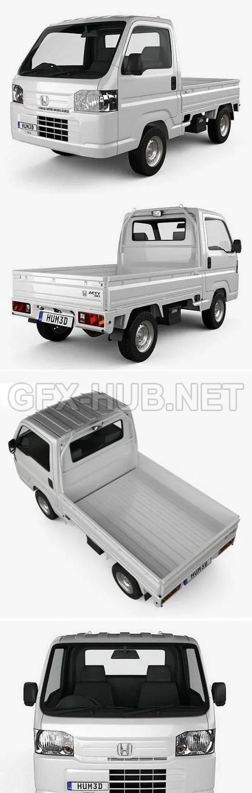 CAR – Honda Acty (Vamos) Truck 2012 3D Model