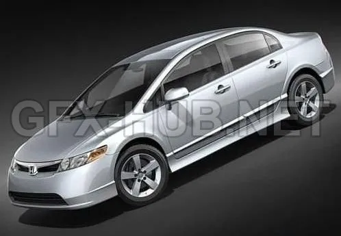 CAR – Honda Civic Sedan 2008 3D Model