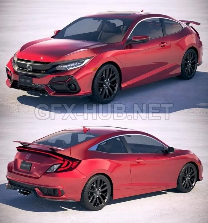 CAR – Honda Civic Si Coupe 2020 3D Model