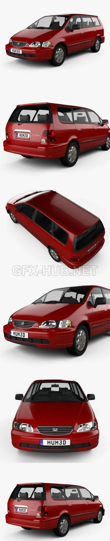 CAR – Honda Odyssey (RA1) 1994  3D Model