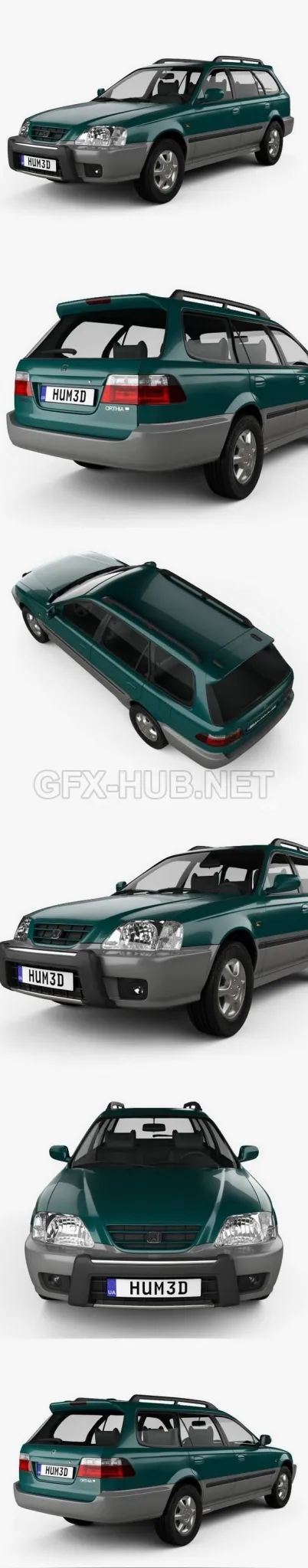 CAR – Honda Orthia EL3 1996  3D Model