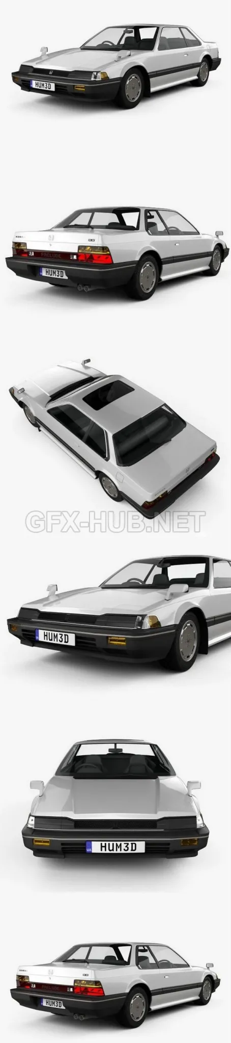 CAR – Honda Prelude 1983  3D Model
