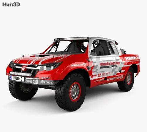 CAR – Honda Ridgeline Baja Race Truck 2016 3D Model