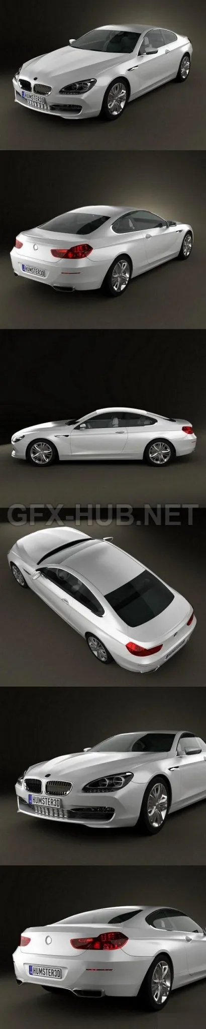 CAR – HUM3D BMW 6 Series Coupe Concept 2010  3D Model