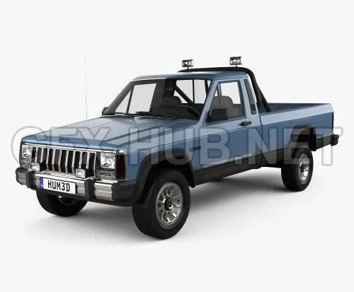 CAR – HUM3D Jeep Comanche MJ 1984  3D Model