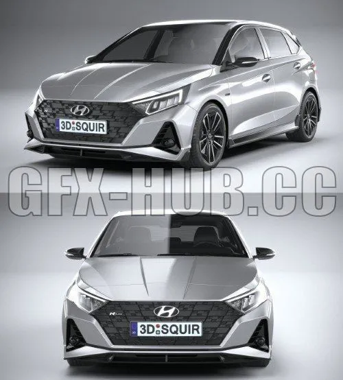 CAR – Hyundai i20 N-line 2021 3D Model