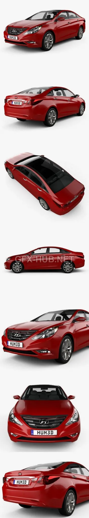 CAR – Hyundai Sonata i45 2012 3D Model