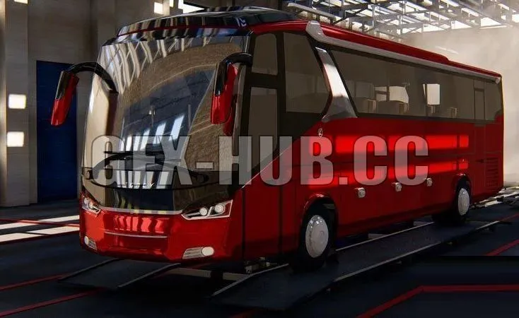 CAR – Indonesian bus Laksana All new Legacy SR2 3D Model