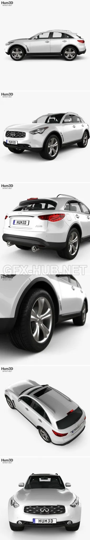 CAR – Infiniti FX (S51) 2008  3D Model