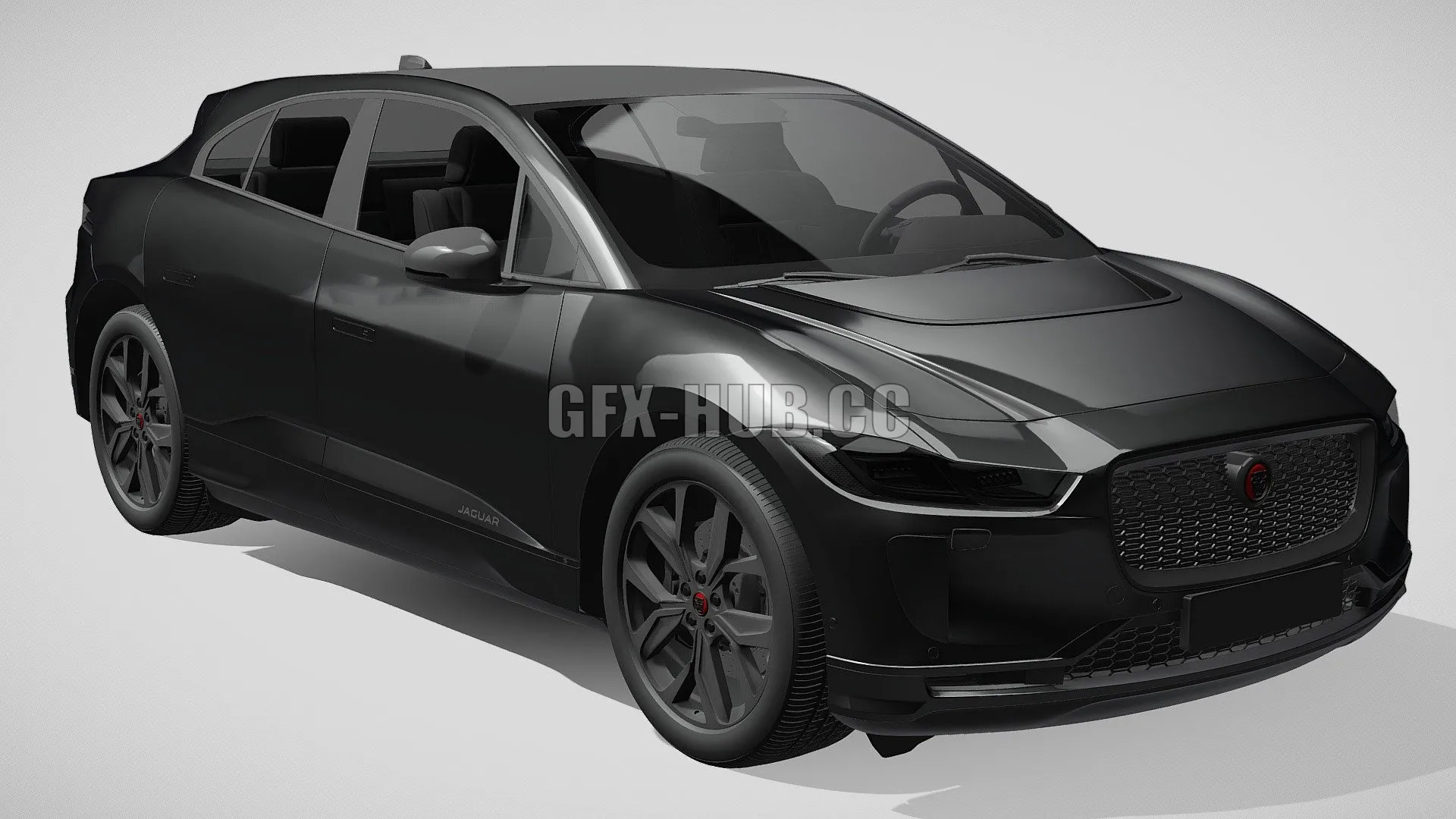 CAR – Jaguar Pace Black 2021 3D Model