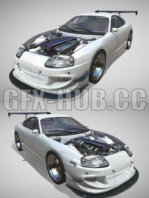 CAR – JDM style Drift Car 3D Model