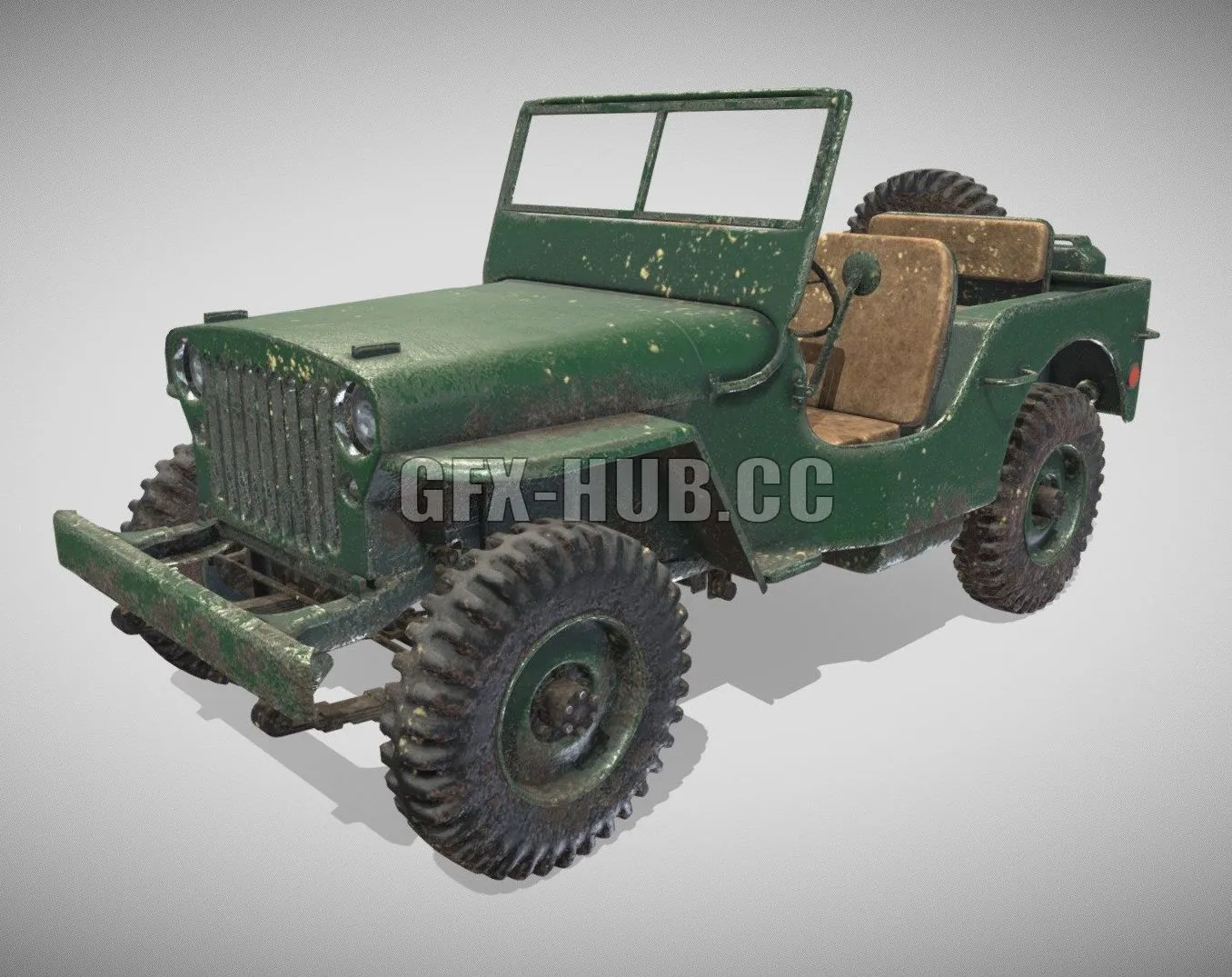 CAR – Jeep Willy 2 3D Model