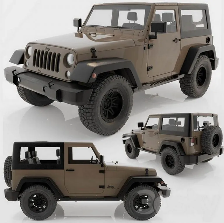 CAR – Jeep Wrangler Rubicon 3D Model