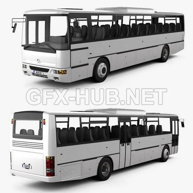 CAR – Karosa Recreo C 955 bus 1997 3D Model