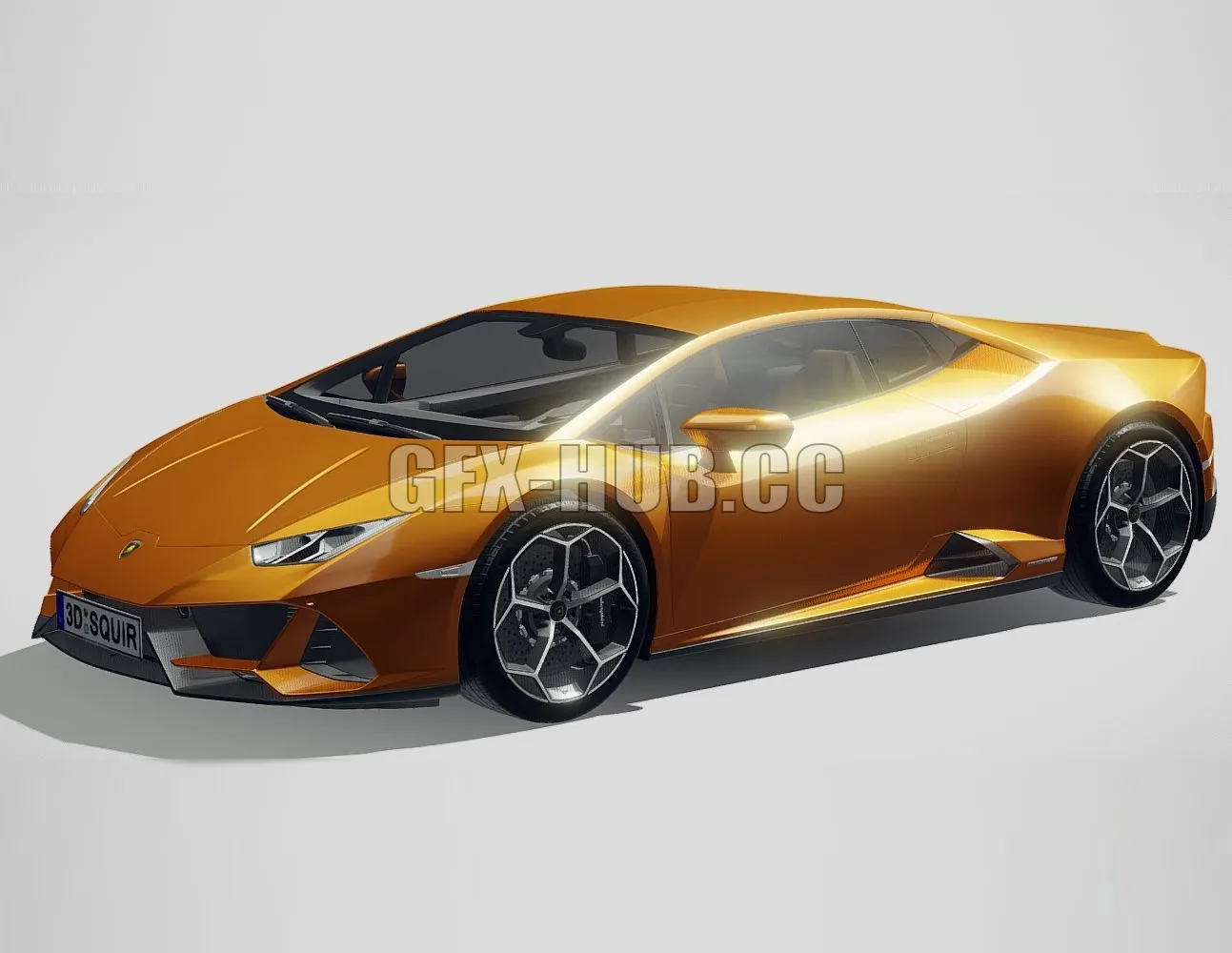 CAR – Lamborghini Huracan Evo 2019 3D Model