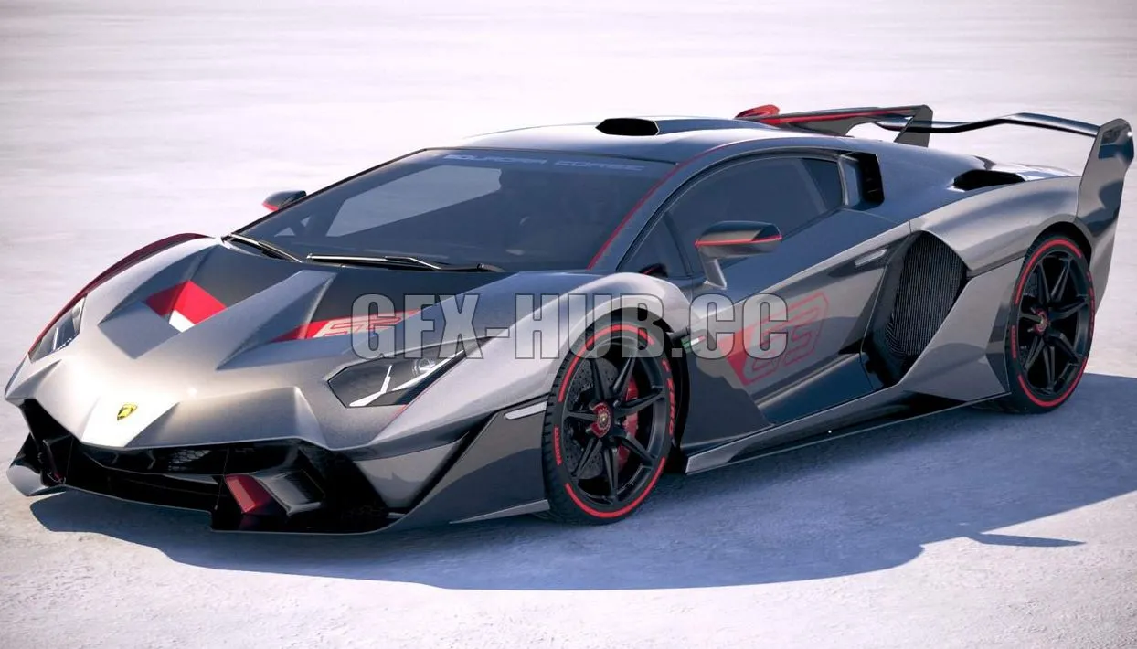 CAR – Lamborghini SC18 2019 3D Model