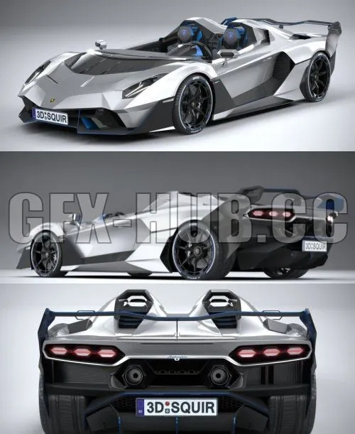 CAR – Lamborghini SC20 2020 car 3D Model