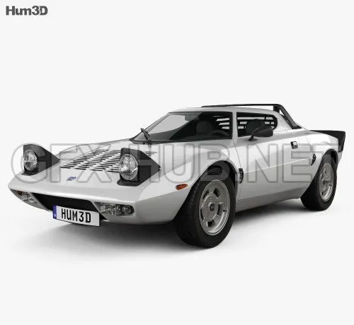 CAR – Lancia Stratos 1974  3D Model