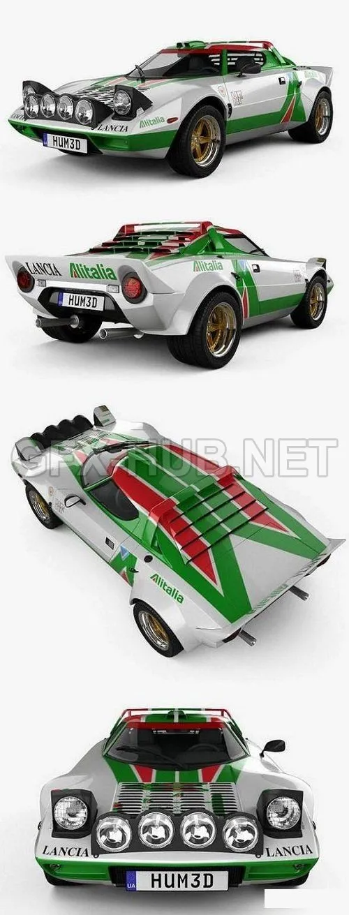 CAR – Lancia Stratos Rally 1972 3D Model