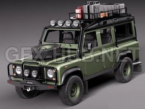 CAR – Land Rover Defender Expedition  3D Model