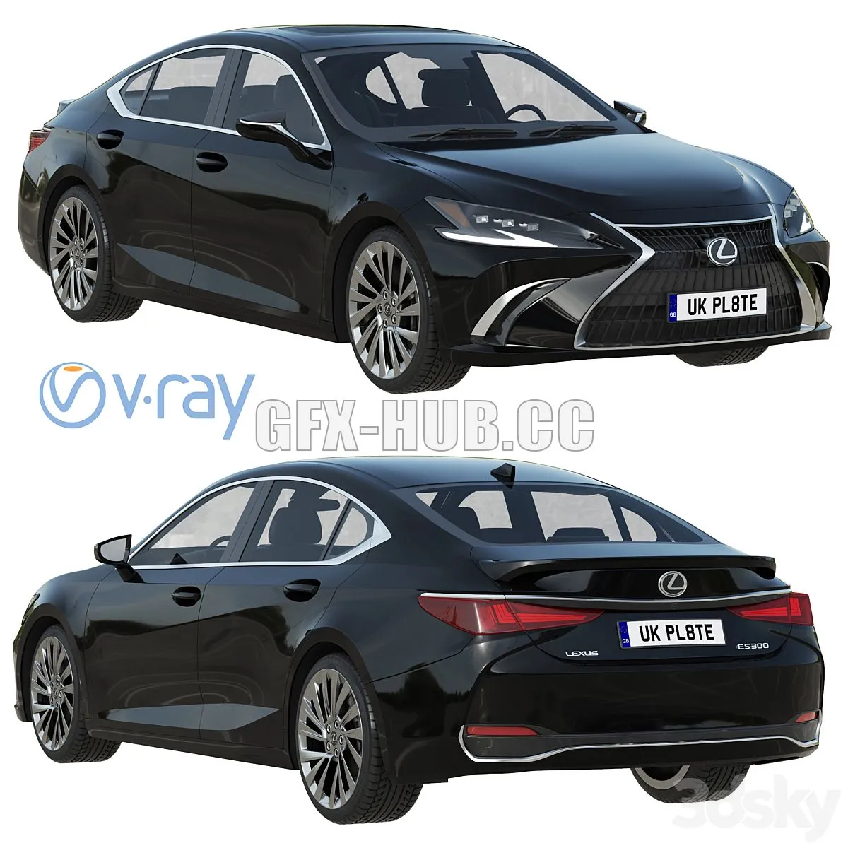 CAR – Lexus ES 2022 3D Model