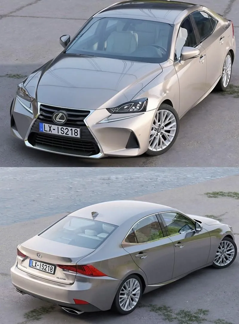 CAR – Lexus IS 2018 3D Model