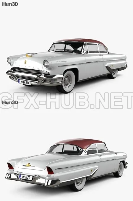 CAR – Lincoln Capri Hardtop Coupe 1955  3D Model
