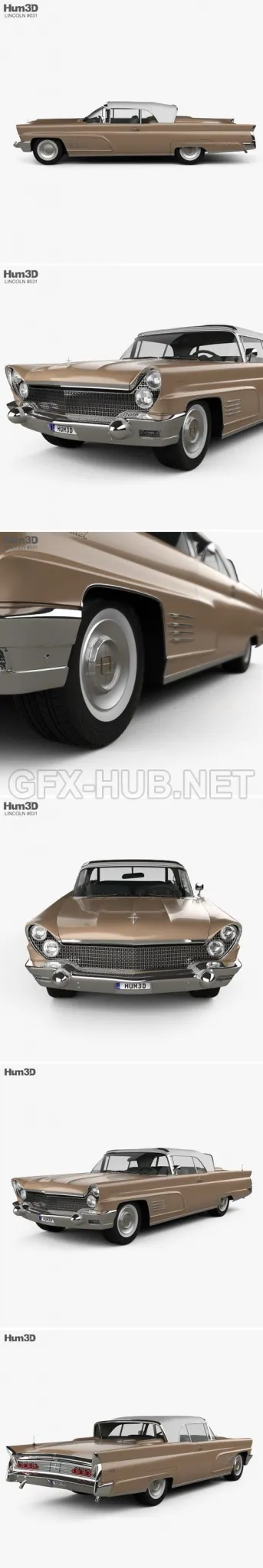CAR – Lincoln Continental Mark V 1960  3D Model