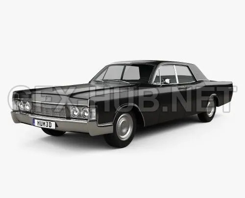 CAR – Lincoln Continental sedan 1968  3D Model
