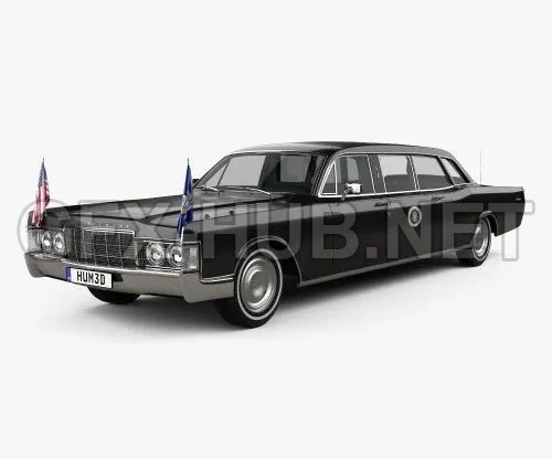 CAR – Lincoln Continental US Presidential State Car 1969  3D Model