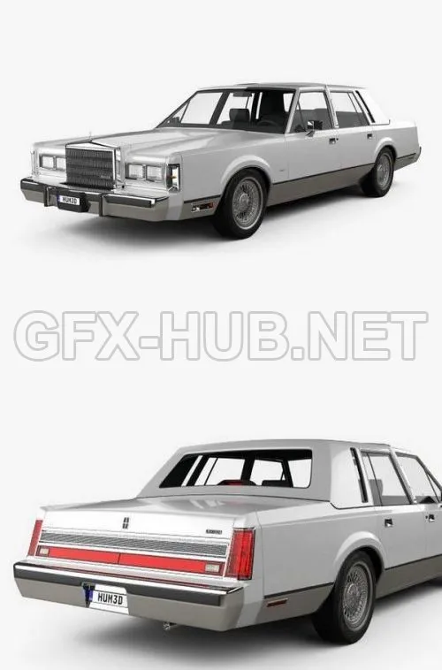 CAR – Lincoln Town Car 1989  3D Model