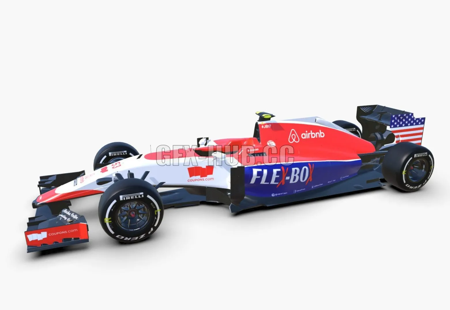 CAR – Manor F1 3D Model