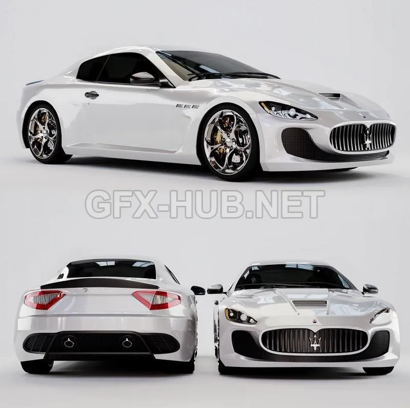 CAR – Maserati Granturismo 3D Model