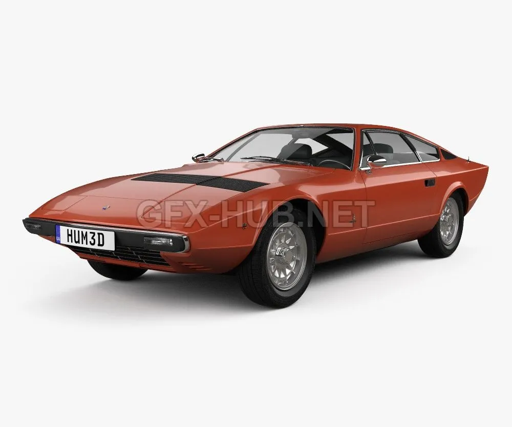 CAR – Maserati Khamsin 1977 car 3D Model