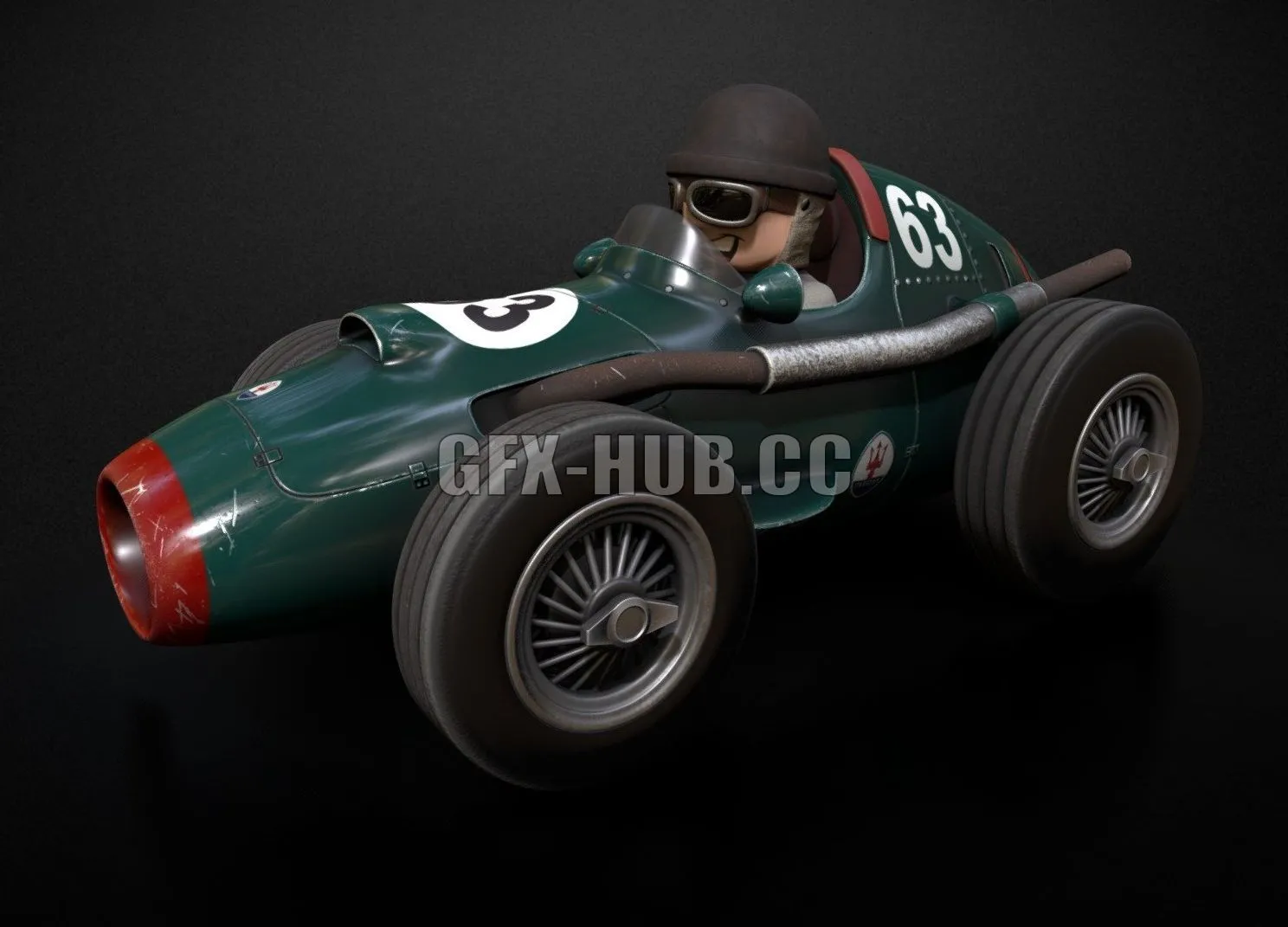 CAR – Maseretti F1 1950 3D Model