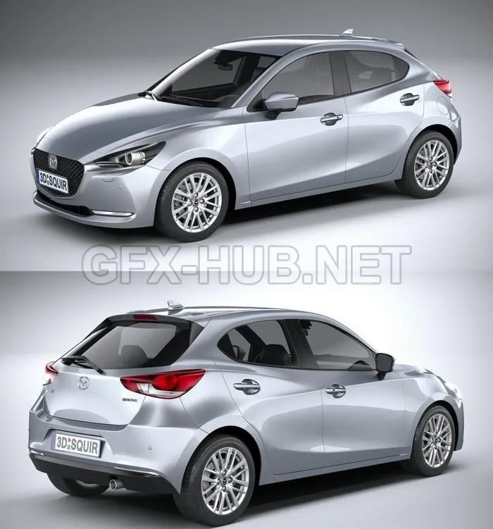 CAR – Mazda 2 2020 3D Model