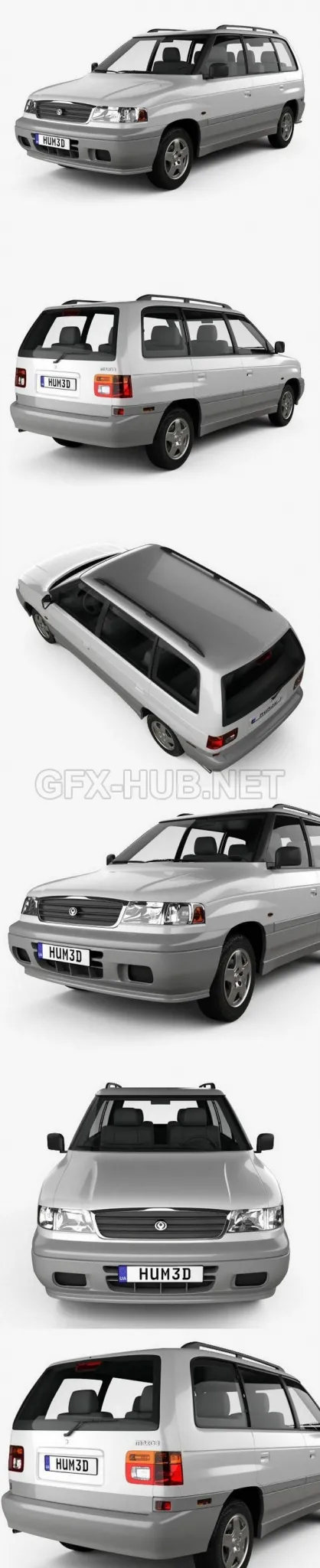 CAR – Mazda MPV (LV) 1997  3D Model