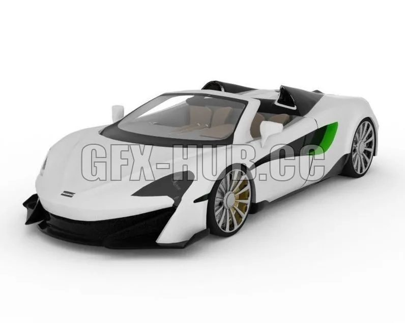 CAR – Mclaren 600 lt 3D Model