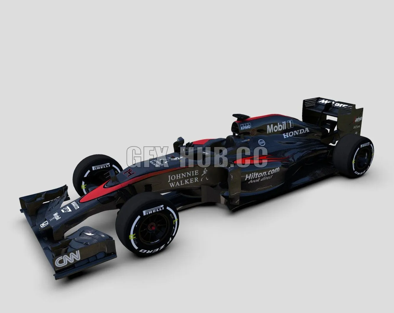 CAR – McLaren MP4-30 B Mexico 3D Model