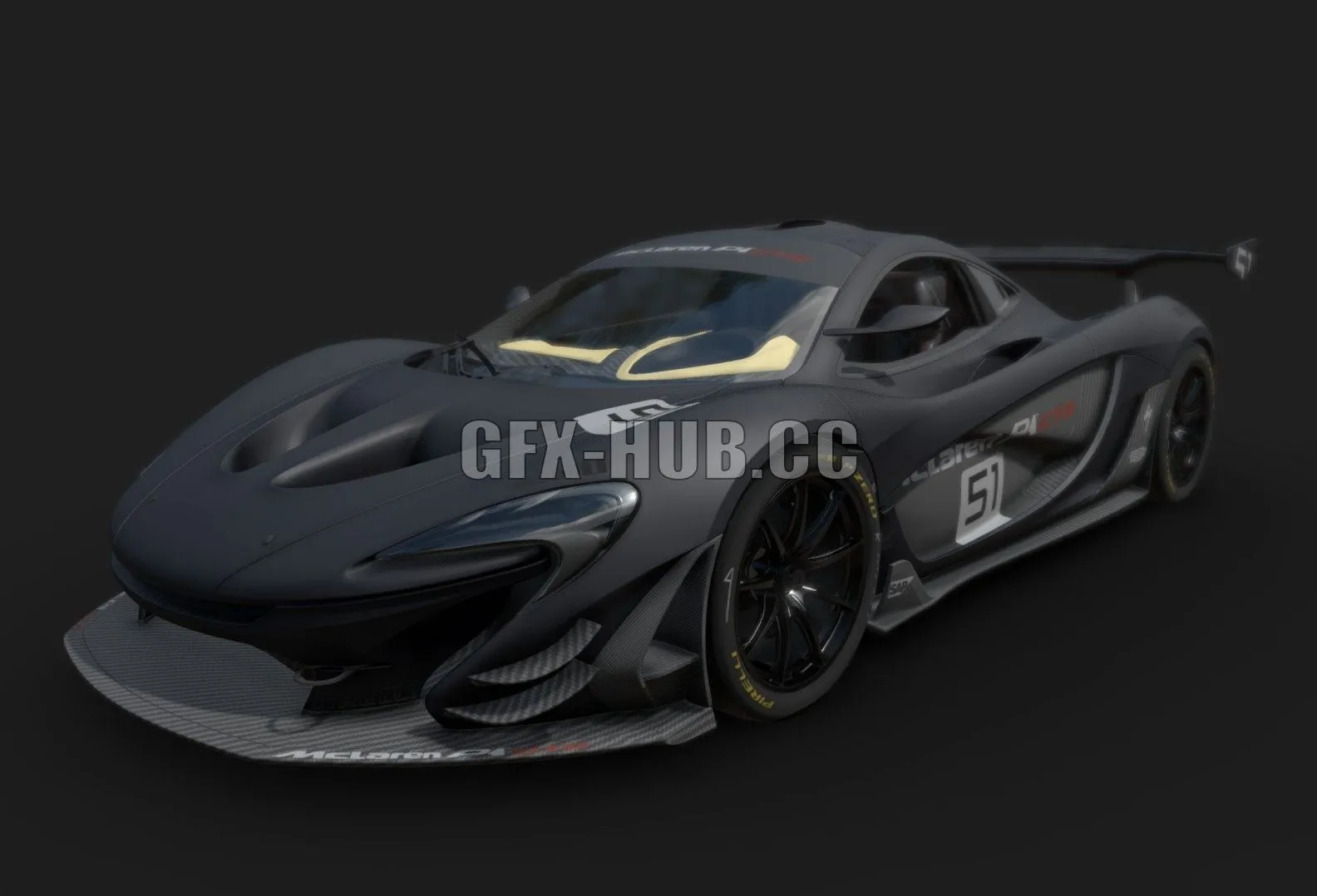 CAR – McLaren P1 GTR 3D Model