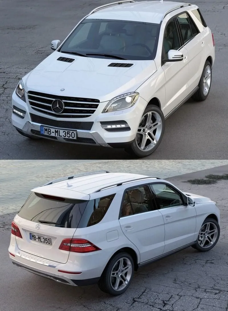 CAR – Mercedes Benz ML Class 2013 3D Model