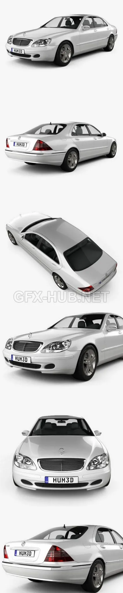 CAR – Mercedes Benz S class 2003  3D Model