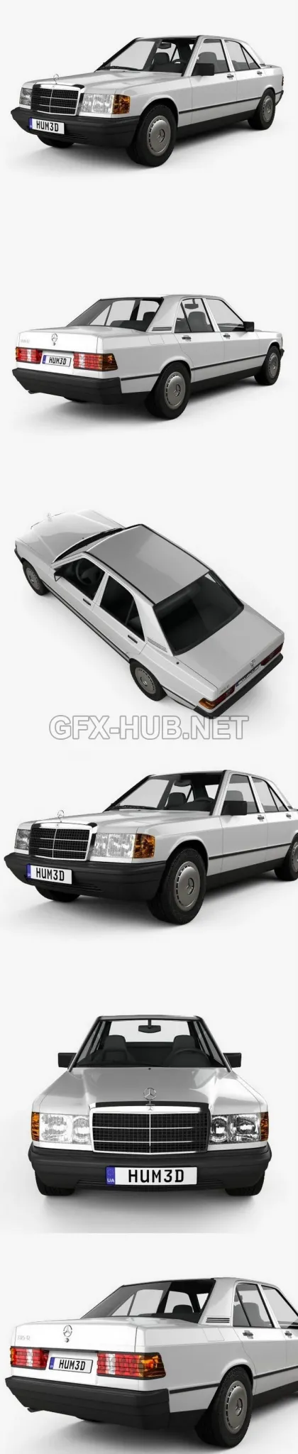 CAR – Mercedes-Benz 190 (W201) 1982  3D Model
