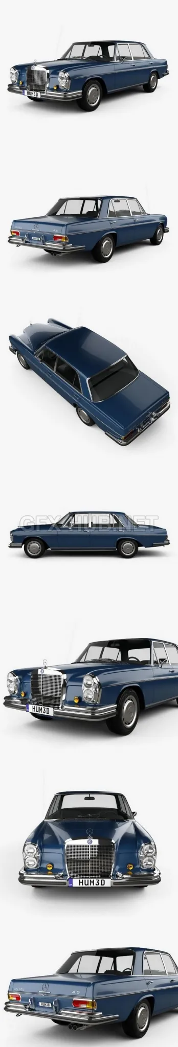CAR – Mercedes-Benz 280 SEL 1972  3D Model