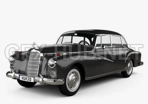 CAR – Mercedes-Benz 300d (W189) 1957  3D Model